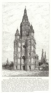 Kerktoren van de Abdij van Saint-Amand-les-Eaux, Frankrijk