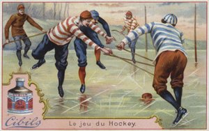 Cibils-kaart met ijshockey door French School