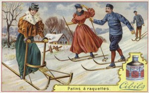 Cibils kaart met skiën en sleeën
