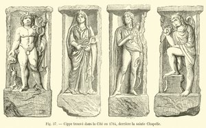 Cippus gevonden in de Cité in 1784, achter de Sainte-Chapelle