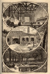 Cirey-sur-Vezouze (Meurthe-et-Moselle) - MANUFACTURE DES GLACES - gravure in 