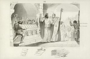 Clovis II, Frankische koning van Neustrië en Bourgondië door French School
