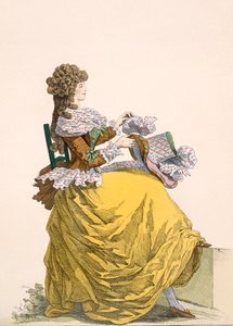 Colinette, plaat nr. 315 uit Galeries des Modes et Costumes Francais, ca. 1778-87 door French School