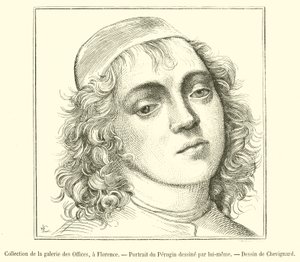 Collectie van de Galerie des Offices, Florence, Portret van Perugin door French School