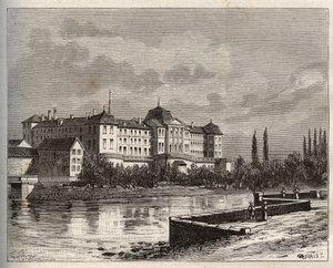 Commercy - La Meuse (55), Lorraine, Frankrijk - gravure in 