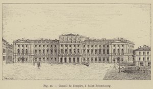 Raad van het rijk, in Sint-Petersburg door French School