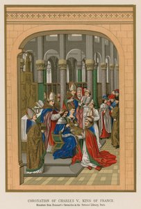 Kroning van Karel V, Koning van Frankrijk door French School