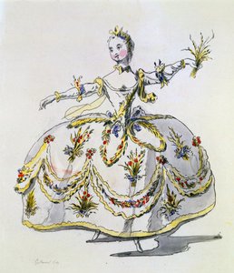 Kostuumontwerp voor Ceres (facsimile gemaakt door A. Guillaumot Fils)