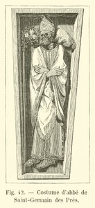 Kostuum van de abt van Saint-Germain des Prés