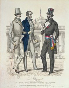 Kostuum van de Député, met de oude Nationale Vergadering op de achtergrond, 1848