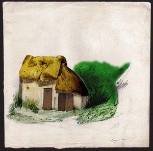 Huisje in Frankrijk (tekening, ca. 1830) door French School
