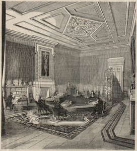 Cour des comptes - salle des comites - Gravure in 