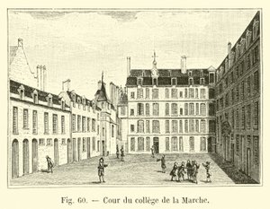 Binnenplaats van het college van la Marche door French School