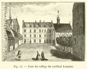 Binnenplaats van het college van kardinaal Lemoine door French School