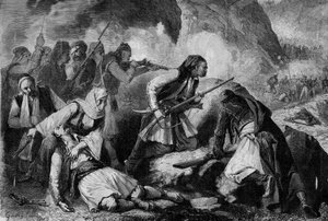 Kretenzische opstand (1866-1869), opstand van de Kretenzische bevolking tegen de Ottomaanse bezetting: gevecht tussen de Candioten (inwoners van het eiland Candia of Kreta) en de Turken door French School