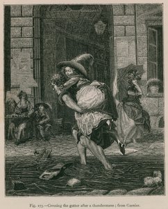 Oversteken van de goot na een onweersbui (van Garnier)