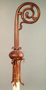 Kromstaf van kanselier Guerin, bisschop van Senlis van 1213-27 door French School