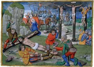 Kruisiging van Jezus door French School