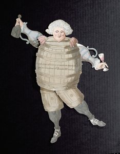 Uitknipsel van Louis Riqueti (1754-92) burggraaf van Mirabeau, bijgenaamd Mirabeau-Tonneau (vat) ca. 1790