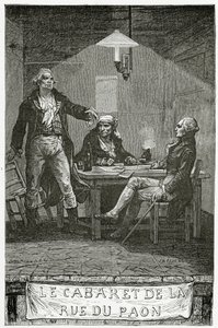 Danton, Marat, Robespierre - illustratie uit Quatre Vingt Treize