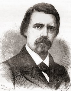 David Edward Hughes, uit Les Merveilles de la Science, gepubliceerd ca. 1870 door French School