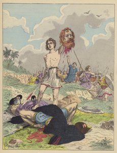 David met het hoofd van Goliath