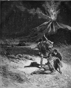 Dood van Gaius Plinius Secundus de Oudere. Plinius de Oudere (23-79), natuuronderzoeker en Latijnse schrijver (Tijdens de uitbarsting van de Vesuvius; in 79 haatte hij het om daarheen te rennen om dit fenomeen te observeren; maar, te dicht bij de vulkaan g