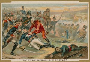 Dood van generaal Desaix in de Slag bij Marengo, 1800