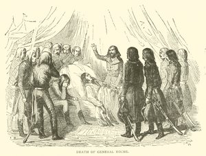 De dood van generaal Hoche (gravure)