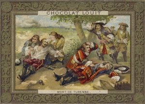 De dood van maarschalk Turenne bij de Slag van Salzbach, 27 juli 1675 door French School