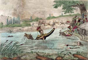 Dood van prins Joseph Poniatowski (1763-1813) in de Elstera rivier, 1813
