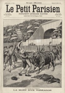 Dood van de Spaanse stierenvechter El Tito, Perpignan, Frankrijk