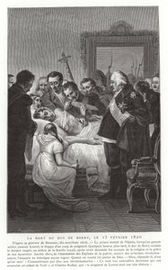 De dood van de hertog van Berry, 13 februari 1820 door French School