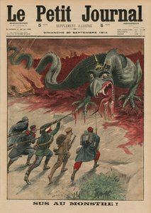 Dood aan het monster, voorpagina illustratie uit 