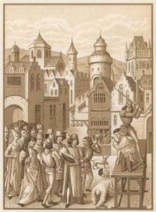 Onthoofding van Guillaume de Pommiers door French School