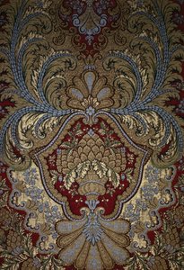 Decoratief Detail van een Wandtapijt, Paleis van Versailles door French School