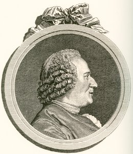 Denis Diderot, 1713-1784. Franse filosoof, kunstcriticus en schrijver. Uit Les Heures Libres gepubliceerd 1908 door French School
