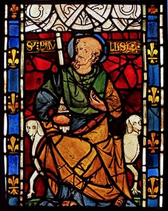 St. Paulus: grisaille uit de Chapelle du Chateau, Rouen? door French School
