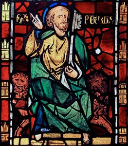 St. Petrus: uit de Chapelle du Chateau, Rouen? door French School