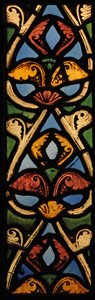 Een randpaneel (ex St. Denis 1140-44?) door French School