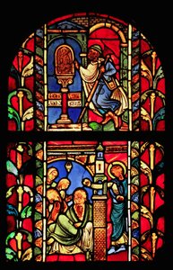 Het St. Nicolaas raam (ex Troyes Kathedraal)