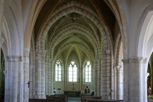 Afbeelding van het oostelijke einde van de kerk