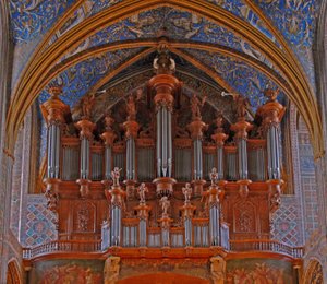 Afbeelding van het orgel door French School