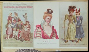 Ontvolking en herbevolking in Frankrijk, boekje door Arthur Le Creps tegen Malthusianisme, 1895