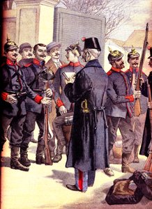 Desertie in Luxemburg van Elzasser Franse soldaten geregistreerd door de Duitsers door French School
