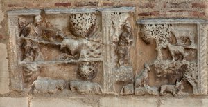 Detail, Port des Comtes door French School