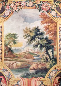 Detail van een landschap, Savonnerie Werkplaats door French School