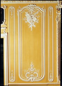 Detail van een paneel uit de Gele Kamer, Hotel des Stuart d