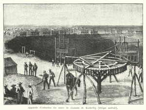 Diamantmijnen van Kimberley, Kaap de Goede Hoop, Zuid-Afrika door French School