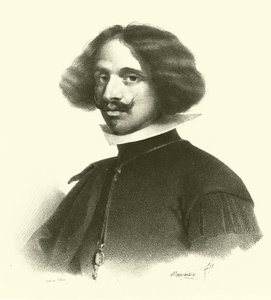 Diego Rodriguez de Silva y Velazquez, portret (gravure)